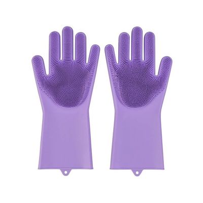 Magic Dish Washing Gloves Purple 13 x 5inch