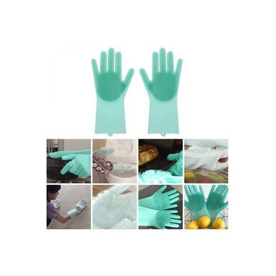 Silicone Household Cleaning Gloves Multicolour