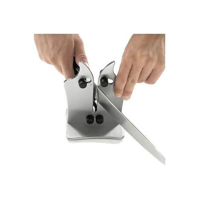 Metal Edge Sharpener Silver/Black 19.0x14.0x9.5centimeter