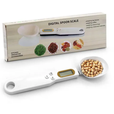 Digital Electronic Spoon Weight Scale White