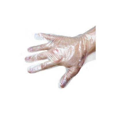 100 Pieces Disposable Gloves One-Off Plastic Gloves Restaurant Bbq Transparent Eco-Friendly Pe Gloves Kitchen Garden Clear