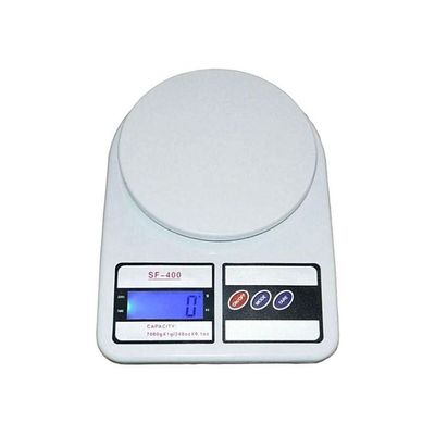 Digital Kitchen Scale White/Blue