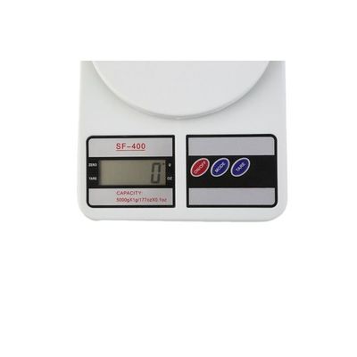 Digital Kitchen Scale, 10 Kg White/Black/Grey 24x16.5x3.5centimeter