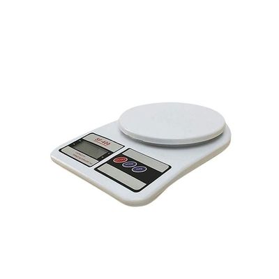 Electronic Kitchen Weighing Scale White