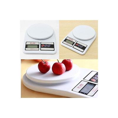 Electronic Kitchen Weighing Scale White