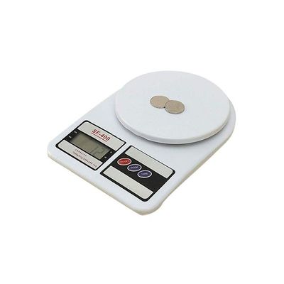 Electronic Kitchen Weighing Scale White