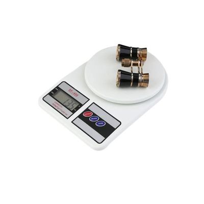 LCD Electronic Digital Scale White 22x16.5x4centimeter