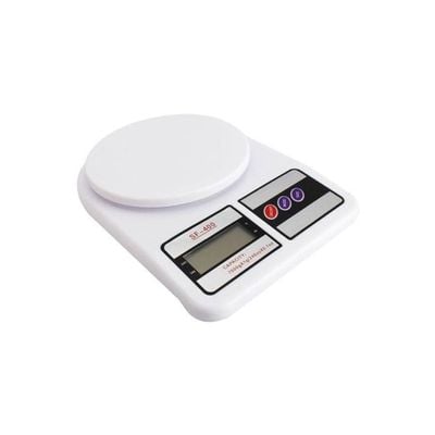 Digital Weighing Scale White/Black 14centimeter