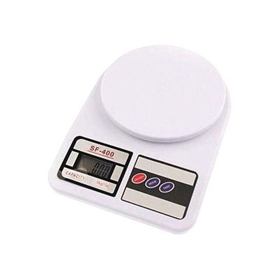 Digital Kitchen Scale White 24x16.5x3.5centimeter