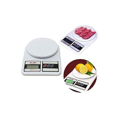 Electronic Digital Kitchen Scale White