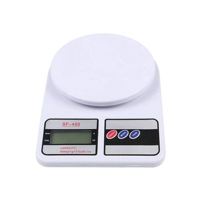 Digital Kitchen Scale With Light White