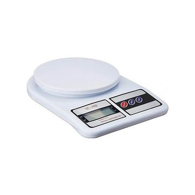 Electronic Digital Kitchen Scale 10 Kg White