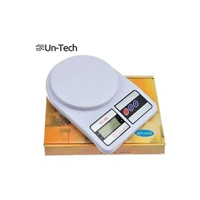 Digital Kitchen Scale White 22 x 22 x 18cm