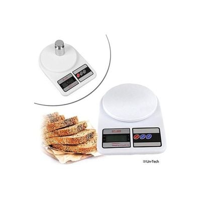 Digital Kitchen Scale White 22 x 22 x 18cm