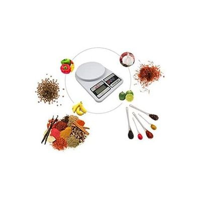 Kitchen Scale Electronic Kitchen Scale White