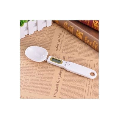 Electronic Spoon Measuring Scale White 23*2.5*5.5cm