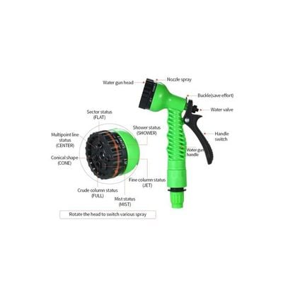 Expandable Garden Watering Magic Hose Green/Black