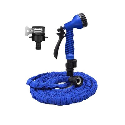 Expandable Garden Hose With Water Gun Blue/Black