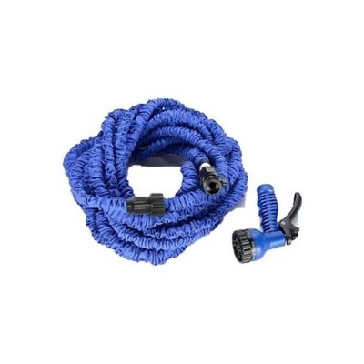 Expandable Water Hose with Water Pump Nozzle Blue 45meter