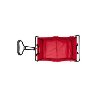 Adjustable Handle Shopping Cart Red/Black 73x50x40cm