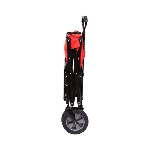 Multi-Functional Folding Shopping Cart Trolley Red/Black 90x60x50cm