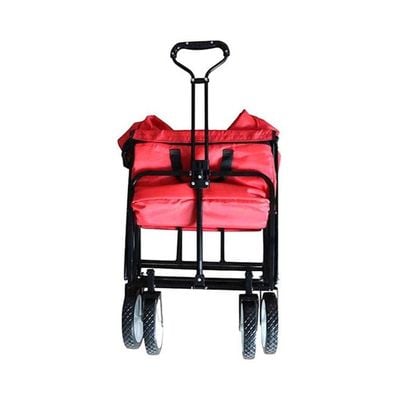 Folding Shopping Cart Red