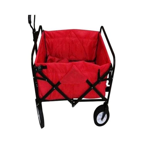 Folding Shopping Cart Red