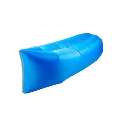 Outdoor Inflatable Lounger Couch Sofa Blue 240 x 70centimeter