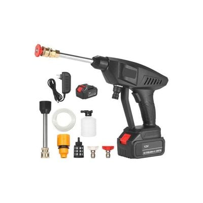 15A 30Bar Cordless Handheld Wireless Pressure Washer Black 30.00X12.00X25.00cm