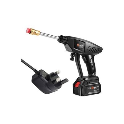 25V Household Cordless High Pressure Car Wash Tool Black 31x25x13.5cm