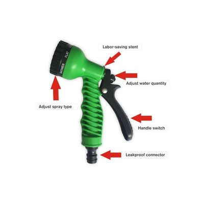 Expandable Hose High Pressure Telescopic Watering Pipe Green 27.00x9.50x24.00cm