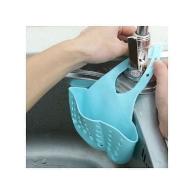 Adjustable Sink Storage Organizer Blue