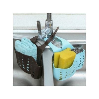 Adjustable Sink Storage Organizer Blue