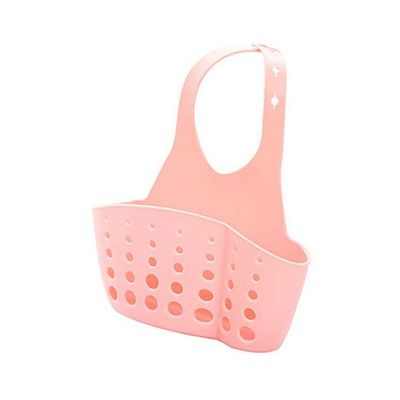 2-Compartment Sink Sponge Holder Pink 21x12cm