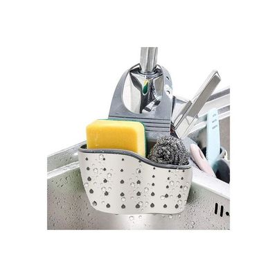 Adjustable Sink Drain Basket Beige/grey 12x22centimeter