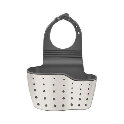 Adjustable Sink Drain Basket Beige/grey 12x22centimeter