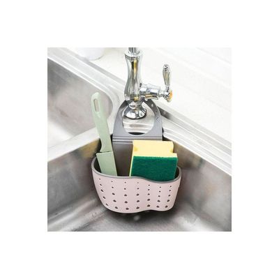 Durable Sink Goods Organiser Pink/Grey 12x21x21centimeter