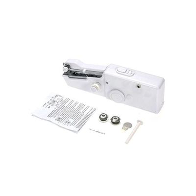 Portable Handheld Sewing Machine With Accessory White/Silver White/Silver