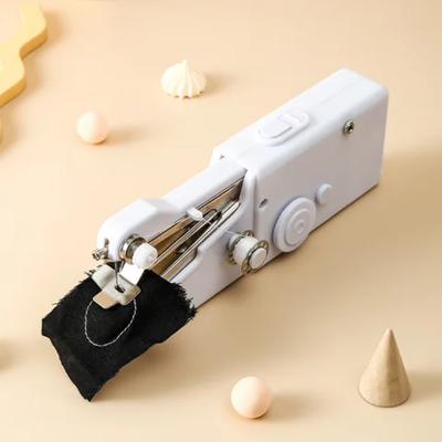 Handheld Powered Sewing Machine White/Silver CS-101B White/Silver