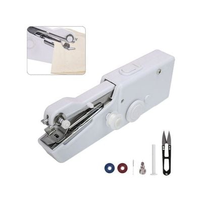 Mini Handheld Sewing Machine White