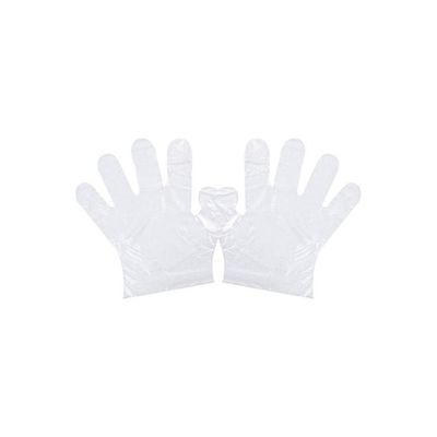 100-Piece Disposable Latex Hand Gloves Clear 25.4x2.5x13.4centimeter