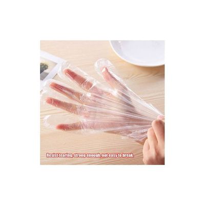 100-Piece Disposable Gloves Clear 15x3x13centimeter