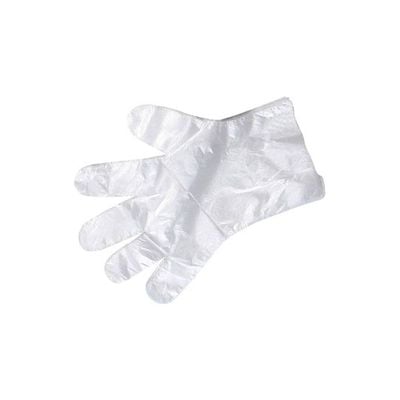 100-Piece Disposable Gloves Set Clear Medium