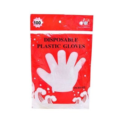 Disposable Glove Set, 100-Piece Clear L