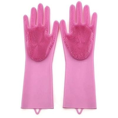 2-Piece Silicone Gloves Set Pink