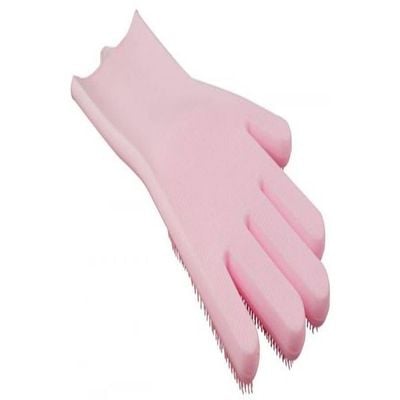 Waterproof Silicone Gloves Pink