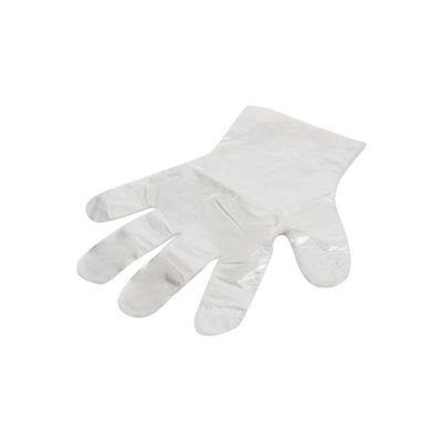 100-Piece Polythene Gloves Clear 105millimeter