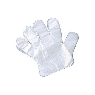 100-Piece Disposable Gloves Set Clear L