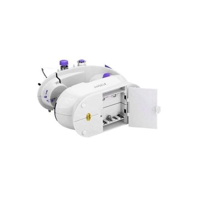 2-Speed Electric Sewing Machine With Light Foot Pedal H16669 White/Purple