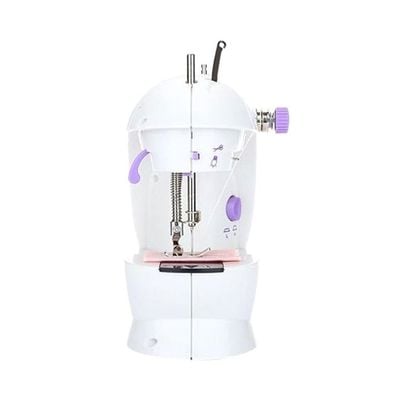 4-In-1 Mini Sewing Machine White/Purple 55846 White/Purple